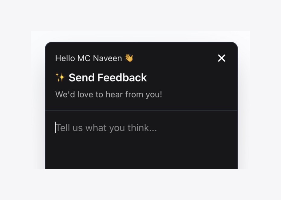 Capture feedback where users are