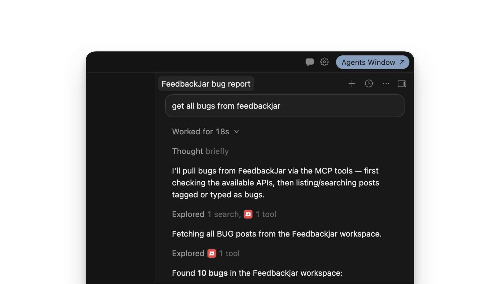 Agent reads top-voted issues via MCP